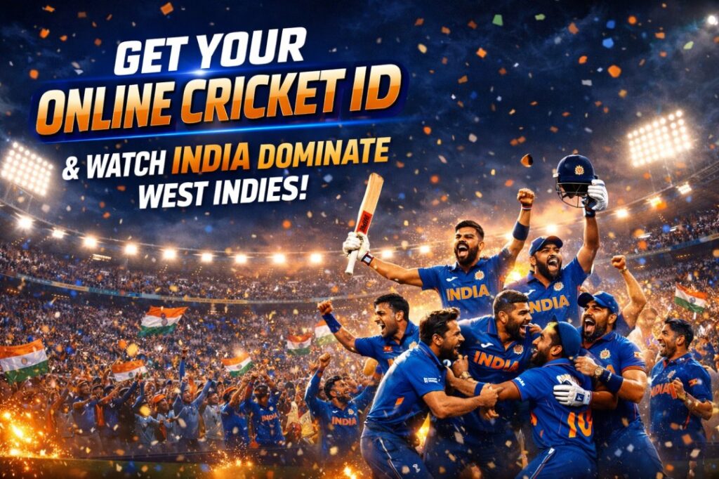 Get Your Online Cricket ID & Watch India Dominate West Indies!