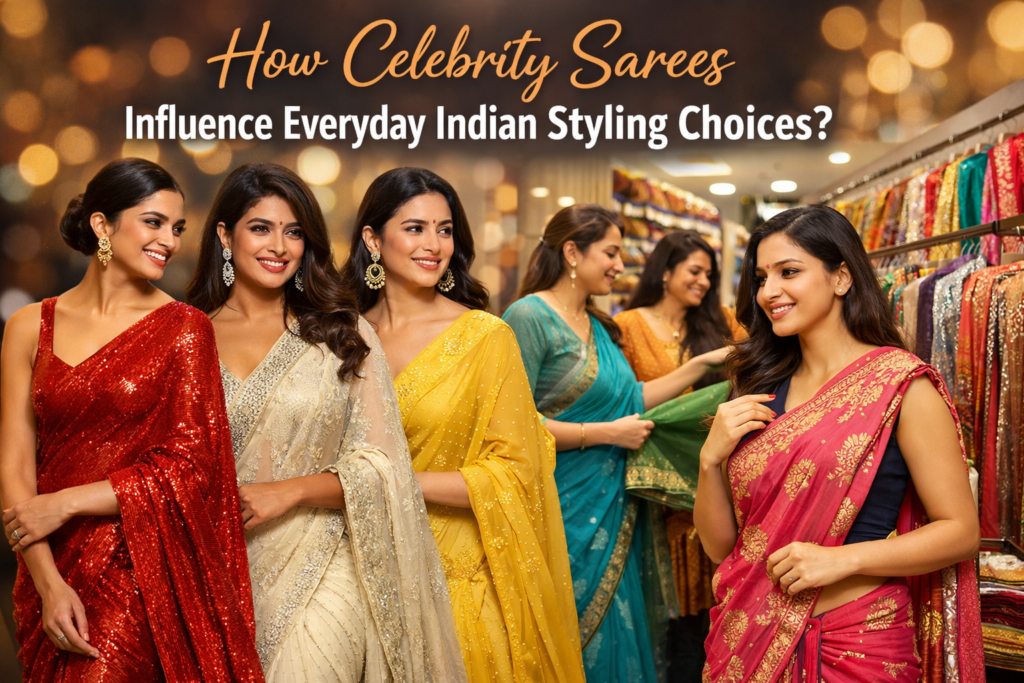 How Celebrity Sarees Influence Everyday Indian Styling Choices