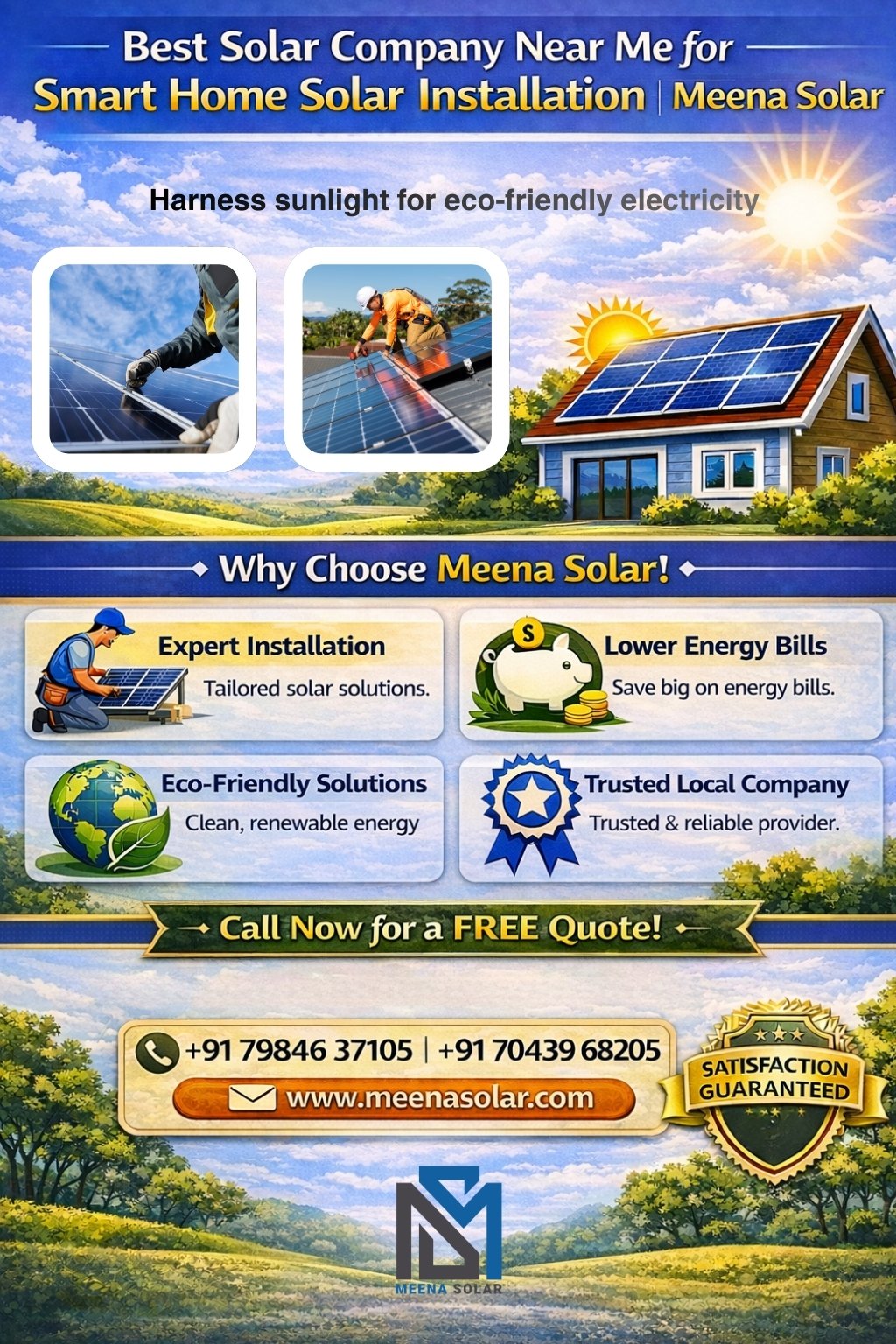 Solar Company Near Me for Smart Home Solar Installation - Meena Solar