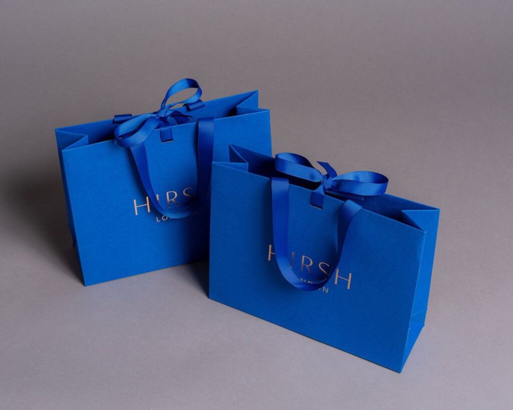 gift bags with ribbon UK