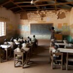 elementary school classroom in a slum mcq