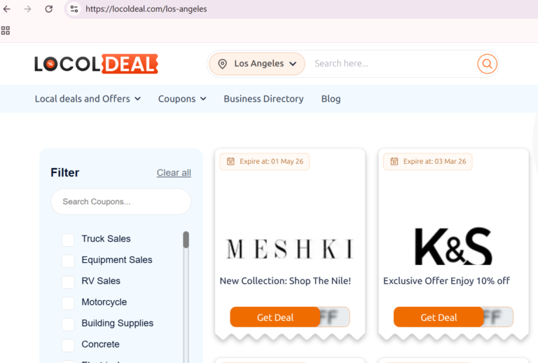 local deal in Los Angeles