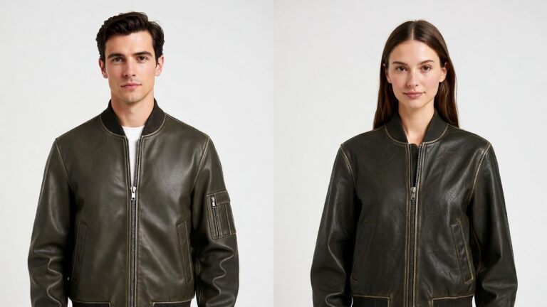 How Real Leather Bomber Jackets Upgrade Men & Women Style