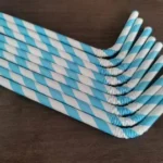 Custom printing of paper straws