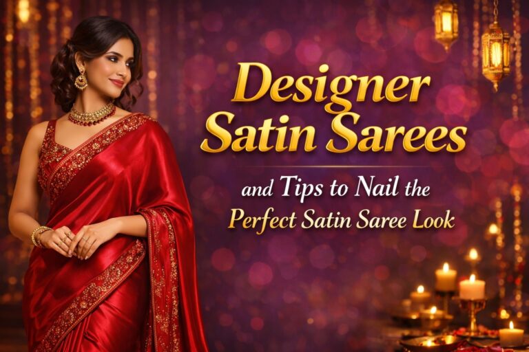 Designer Satin Sarees and Tips to Nail the Perfect Satin Saree Look