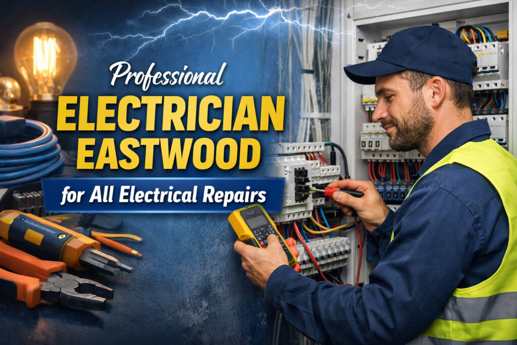 Eastwood electrician at work with tools