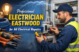 Eastwood electrician at work with tools