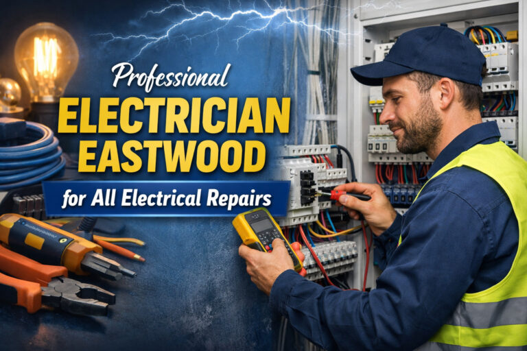 Eastwood electrician at work with tools