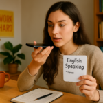 English speaking cue cards western overseas