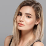 Sensual,Fashion,Closeup,Portrait,Of,Young,Pretty,Woman,Blond,On