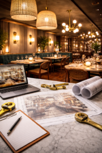 Restaurant renovation and interiors with best lights