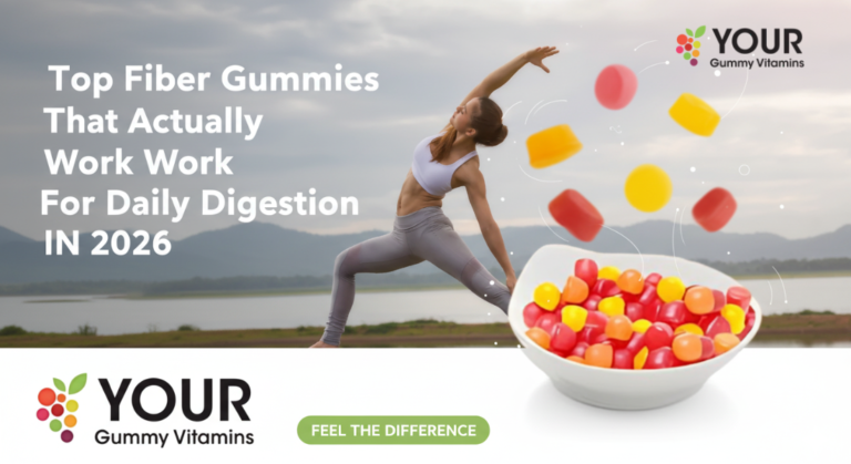 Fiber gummies mixed flavors bottle 2026