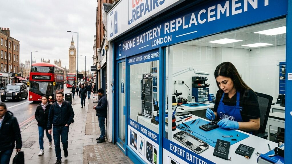 phone battery replacement London