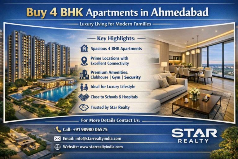 Buy 4 BHK Apartments in Ahmedabad - Star Realty India