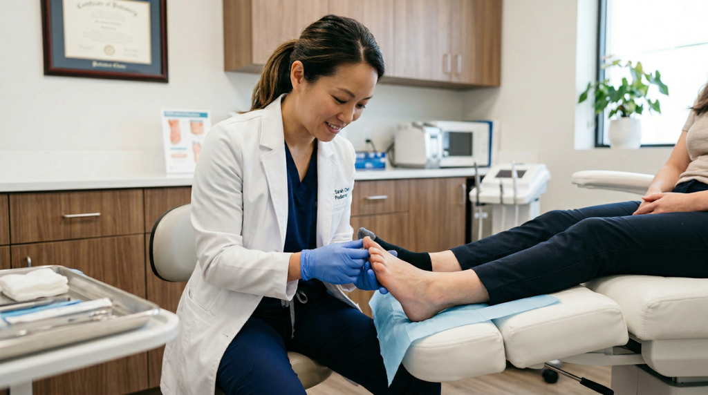 Podiatrist and ingrown toenail