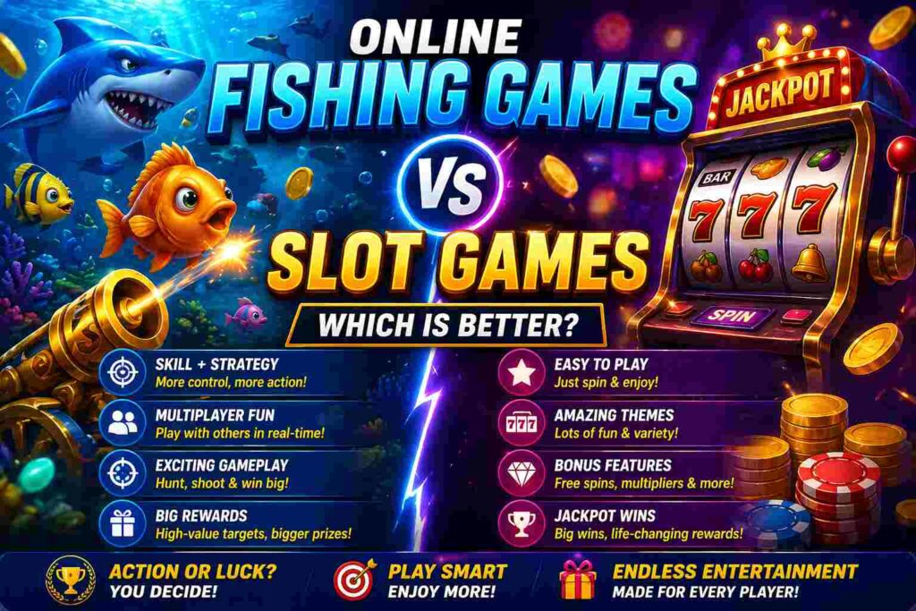 Online Fishing Games vs Slot Games