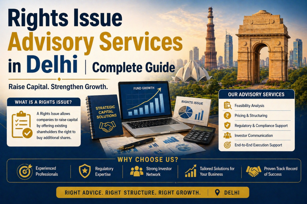 Rights Issue Advisory Services in Delhi