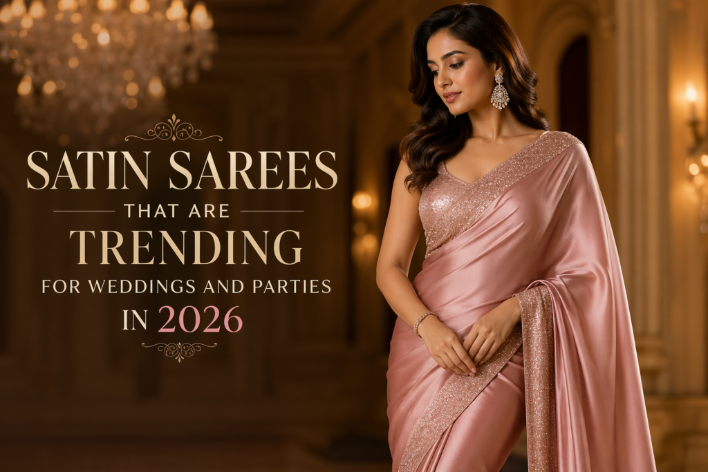 Satin Sarees That Are Trending for Weddings and Parties in 2026