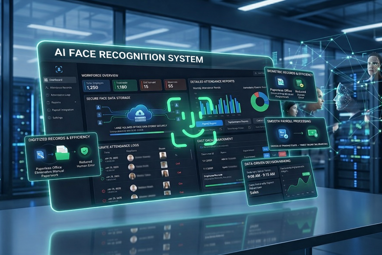face biometric attendance software