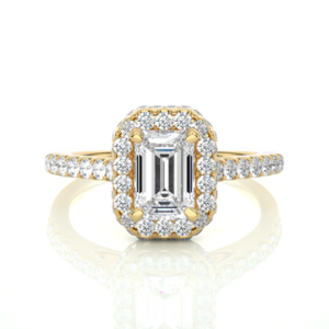 cushion cut halo engagement rings