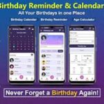 never forget birthdays app
