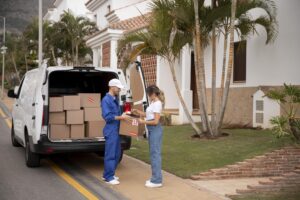 professional moving companies in Dubai packing household items safely