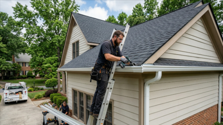 gutter installation in Bettendorf