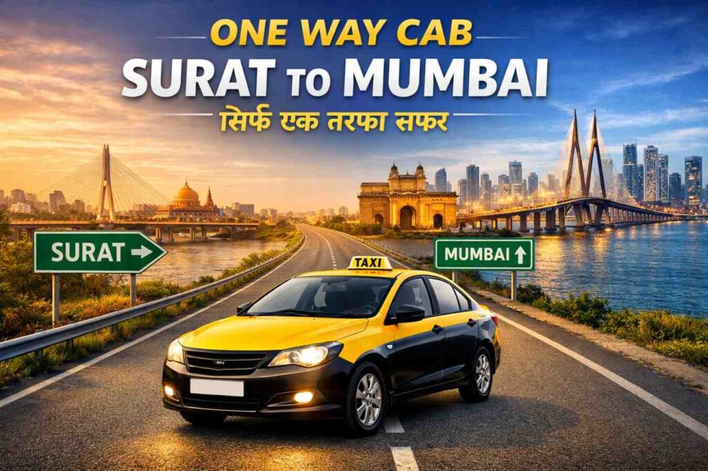 one way cab surat to Mumbai