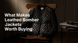 Quilted Leather Bomber Jackets