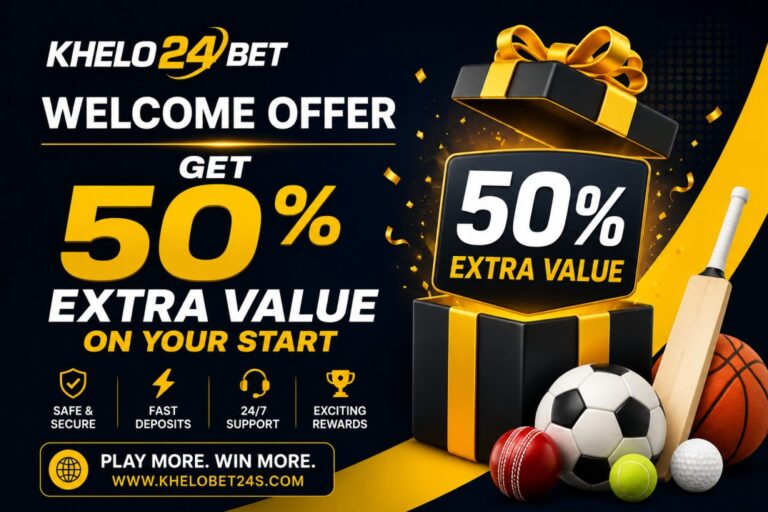 Khelo24Bet Welcome Offer: Get 50% Extra Value on Your Start