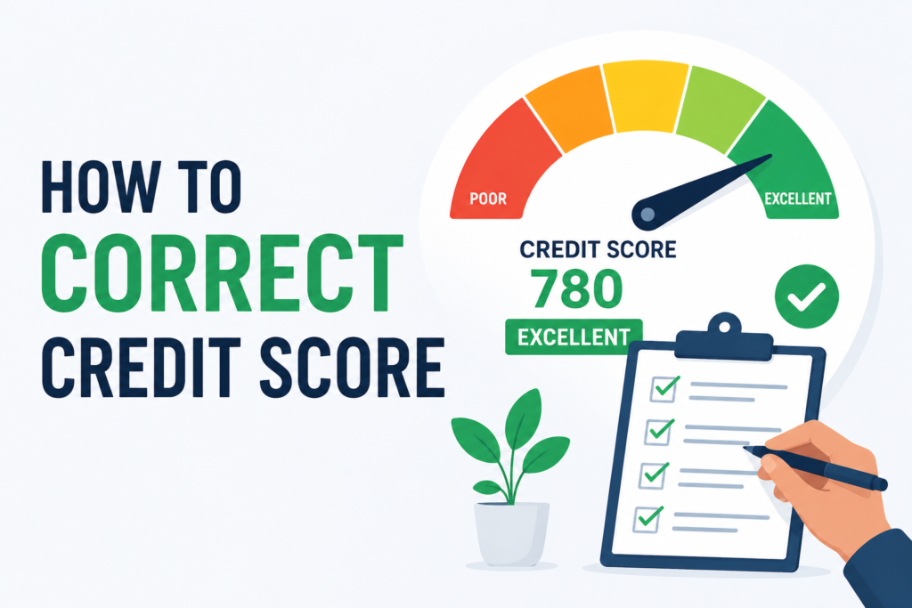 How to correct credit score