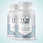 Concept image of female wellness and hormonal balance support supplement FemiCore