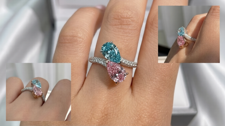 Pear Shaped Diamond Ring
