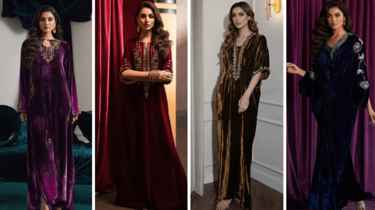 Latest Velvet Kaftan Fashion