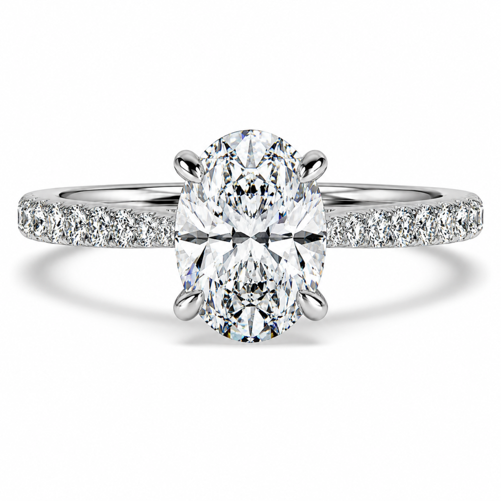 Natural diamond engagement rings