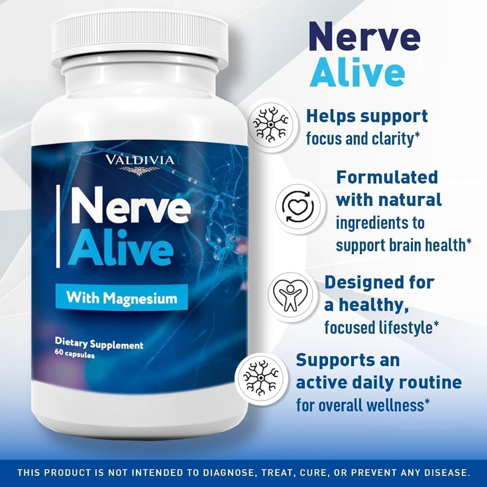Nerve Alive supplement bottle for nerve health support