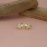 Silver Diamond Earrings