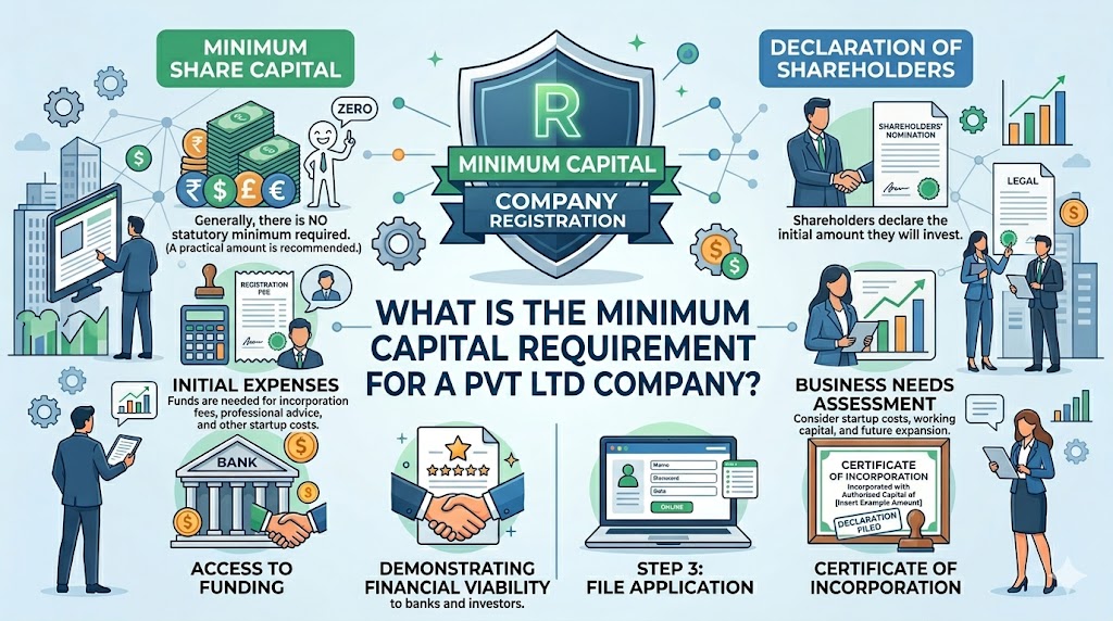 What Is the Minimum Capital Requirement for a Pvt Ltd Company