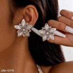 silver earrings