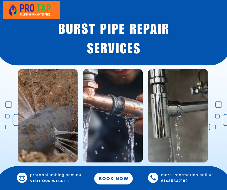 burst & leaking pipe repair service​