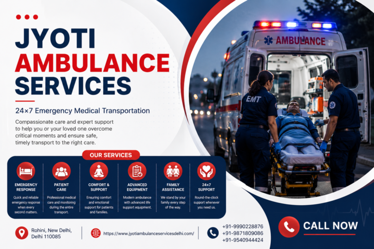 est Ambulance Service in Rohini Open 24 Hours!