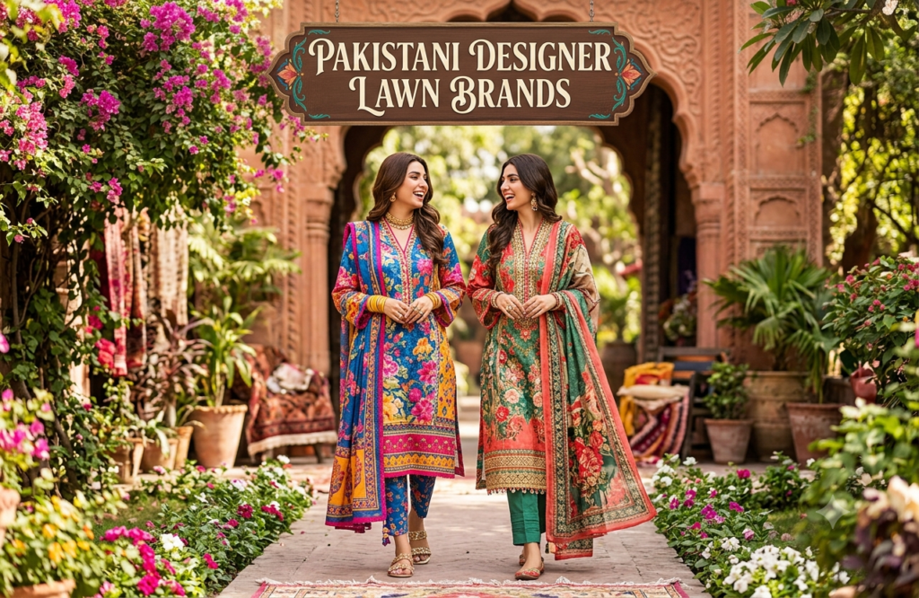 Pakistani designer lawn brands
