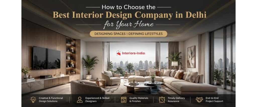 How to Choose the Best Interior Design Company in Delhi for Your Home