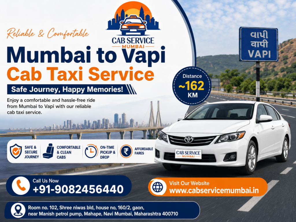 Mumbai to Vapi Taxi Service
