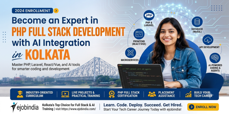 PHP Full Stack Training Course in Kolkata with AI | 100% Placement