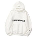 White-Essential Hoodie