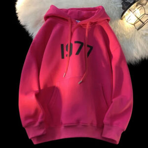 1977 Casual Fuchsia Hoodie