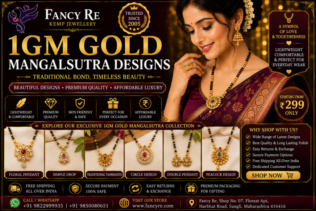 1gm Gold Mangalsutra Designs