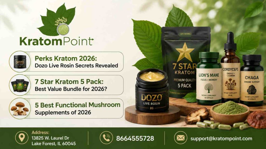 Perks Kratom 7 Star Kratom functional mushroom kratompoint.com