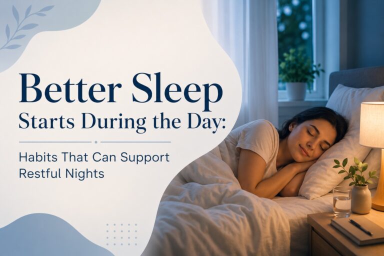 Better Sleep Starts During the Day: Habits That Can Support Restful Nights